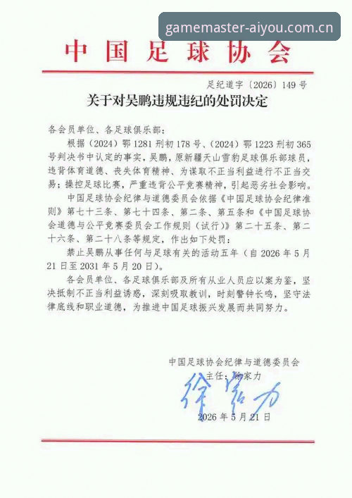 爱游戏手机版评测 足协第三批禁足名单全面解析:65人遭重罚,中国足球反腐风暴再升级
